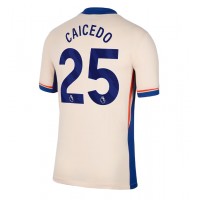 Camisa de Futebol Chelsea Moises Caicedo #25 Equipamento Secundário 2024-25 Manga Curta